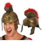 Casco soldado romano centurion dorado