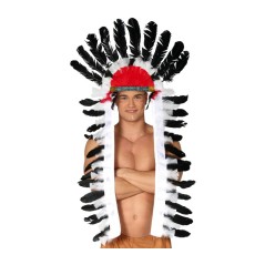 Penacho indio 116 cm tocado plumas largo-El Informal Santander