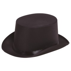 Chistera negra alta calidad raso sombrero-El Informal Santander