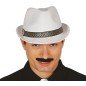 Sombrero gangster blanco mascota