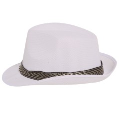Sombrero gangster blanco mascota-El Informal Santander