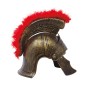 Casco soldado romano centurion dorado