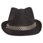 Sombrero gangster negro mascota