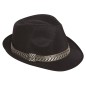 Sombrero gangster negro mascota