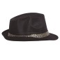 Sombrero gangster negro mascota