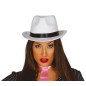 Sombrero gangster blanco alta calidad