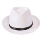 Sombrero gangster blanco alta calidad