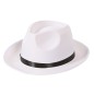 Sombrero gangster blanco alta calidad