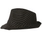 Sombrero ganster a rayas negro mascota