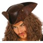 Sombrero corsario pirata 3 puntas simil piel