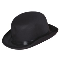 Bombin negro alta calidad raso sombrero-El Informal Santander