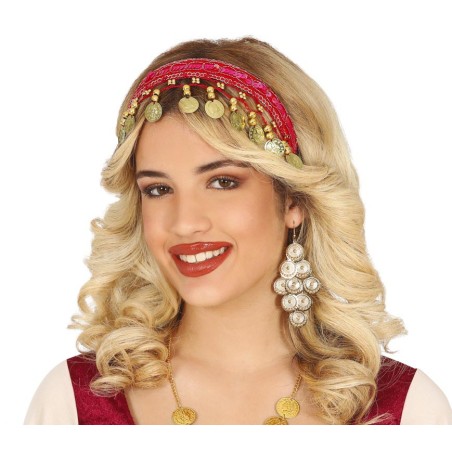 Diadema monedas zingara gitana danza