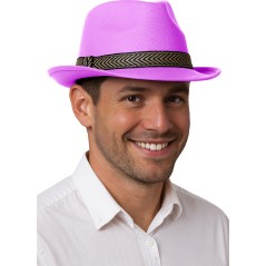 Sombrero gangster rosa
