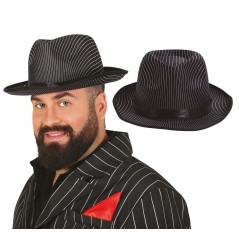 Sombrero gangster rayas negro alta calidad-El Informal Santander