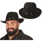 Sombrero ganster negro cinta negra michael
