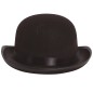 Bombin negro de fieltro adulto