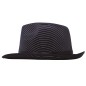 Sombrero gangster rayas negro alta calidad