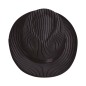 Sombrero gangster rayas negro alta calidad