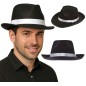 Sombrero rey del pop negro cinta blanca