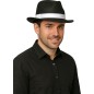Sombrero rey del pop negro cinta blanca