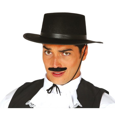Sombrero cordobes negro fieltro feria
