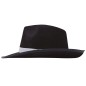 Sombrero rey del pop negro cinta blanca