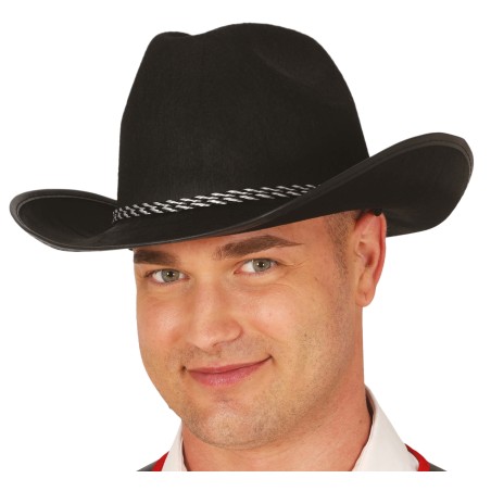 Sombrero vaquero fieltro negro-El Informal Santander