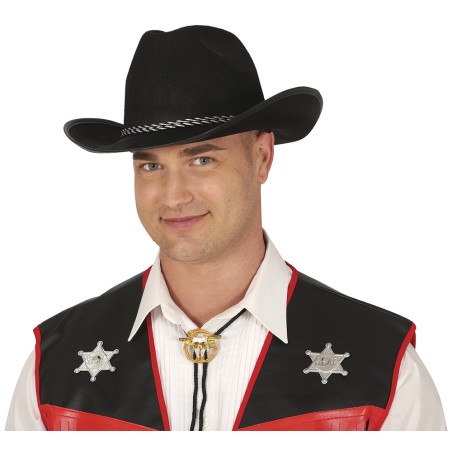 Sombrero vaquero fieltro negro