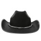 Sombrero vaquero fieltro negro