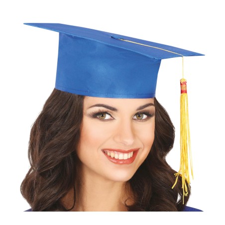 Birrete azul sombrero estudiante tela-El Informal Santander