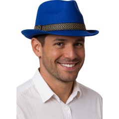 Sombrero gangster azul