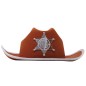 Sombrero sheriff infantil marron