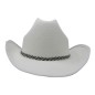 Sombrero vaquero blanco terciopelo Dallas