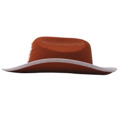Sombrero sheriff infantil marron-El Informal Santander