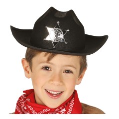 Sombrero sheriff negro infanti-El Informal Santander