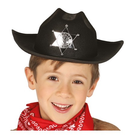 Sombrero sheriff negro infanti-El Informal Santander