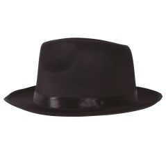Sombrero ganster negro de tela-El Informal Santander