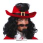 Sombrero mosquetero rojo espadachin