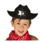 Sombrero sheriff negro infanti