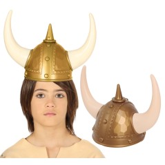 Casco vikingo infantil con cuernos-El Informal Santander