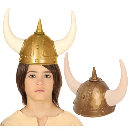 Casco vikingo infantil con cuernos-El Informal Santander