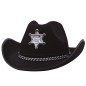Sombbrero fieltro negro sheriff