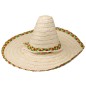 Sombrero mejicano de paja 50 cm mexicano
