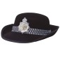 Gorro policia fieltro mujer