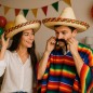 Sombrero mejicano de paja 50 cm mexicano