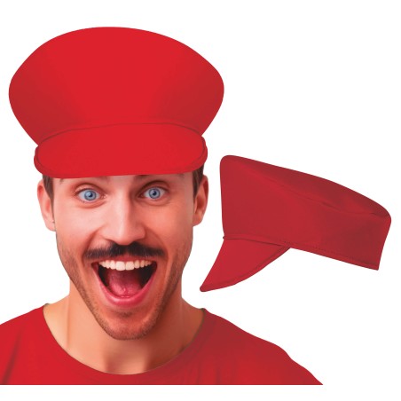 Gorra fontanero roja similar a la de mario bros-El Informal Santander