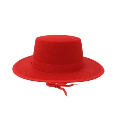 Sombrero cordobes rojo de fieltro-El Informal Santander