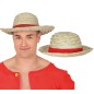 Sombrero paja con cinta roja luffy one peace