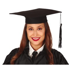 Birrete gorro graduacion 30x30 cm