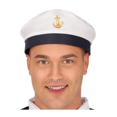 Gorra marinero blanca con ancla-El Informal Santander